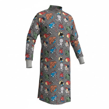 Bata Cirujano Antifluido Quirúrgica Colores Médica Animada ENF