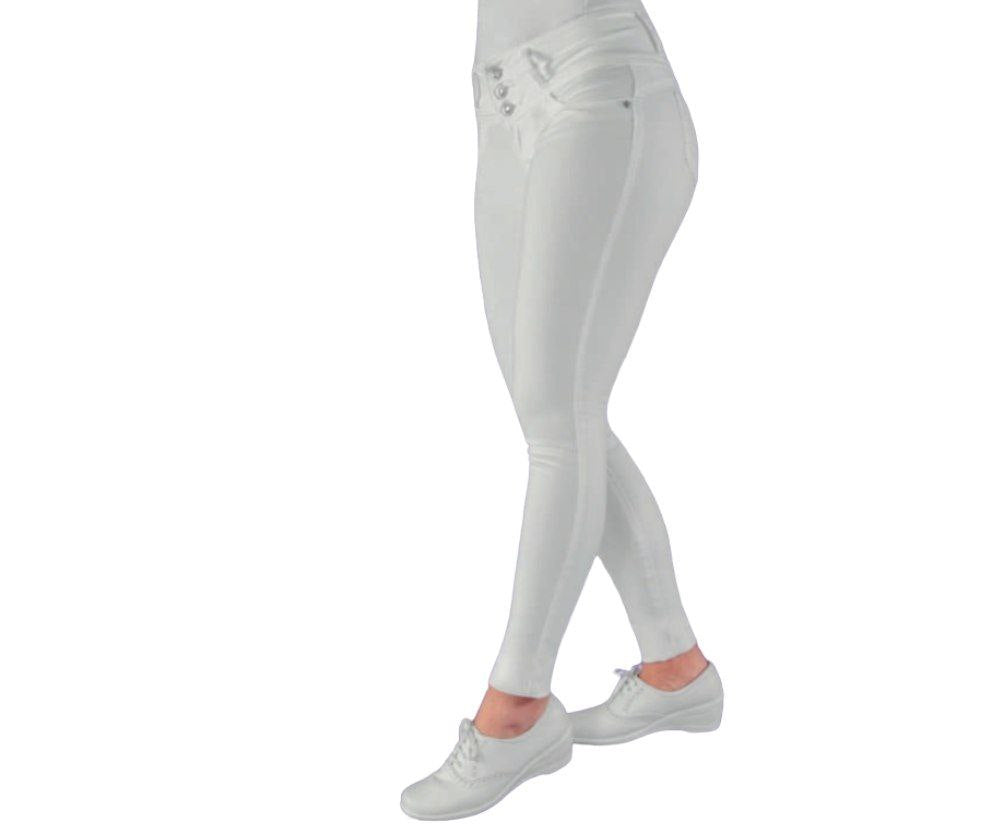 Pantalon Quirurgico Medico Dama Stretch Skinny Colores Yuli