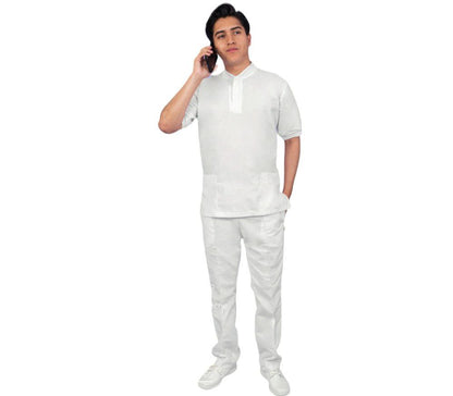Filipina De enfermer­a Para Hombre Manga Corta Cuello Mao Zaid ENF