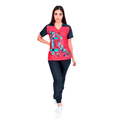 Filipina Medica Quirurgica Dama Figuras Strech Deimi Flores Roja ENF