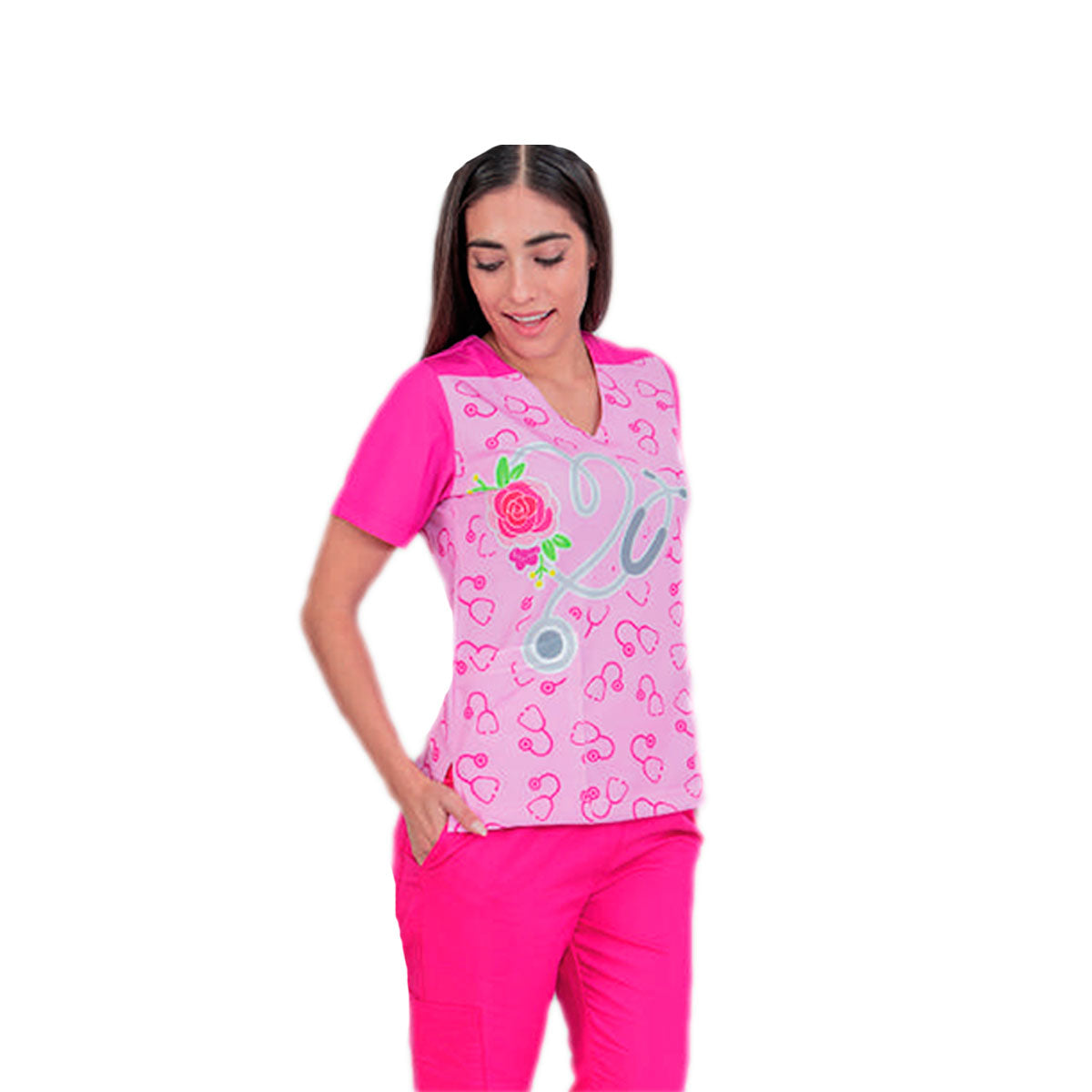 Filipina Medica Quirúrgica Dama Figuras Strech Deimi EST Rosa