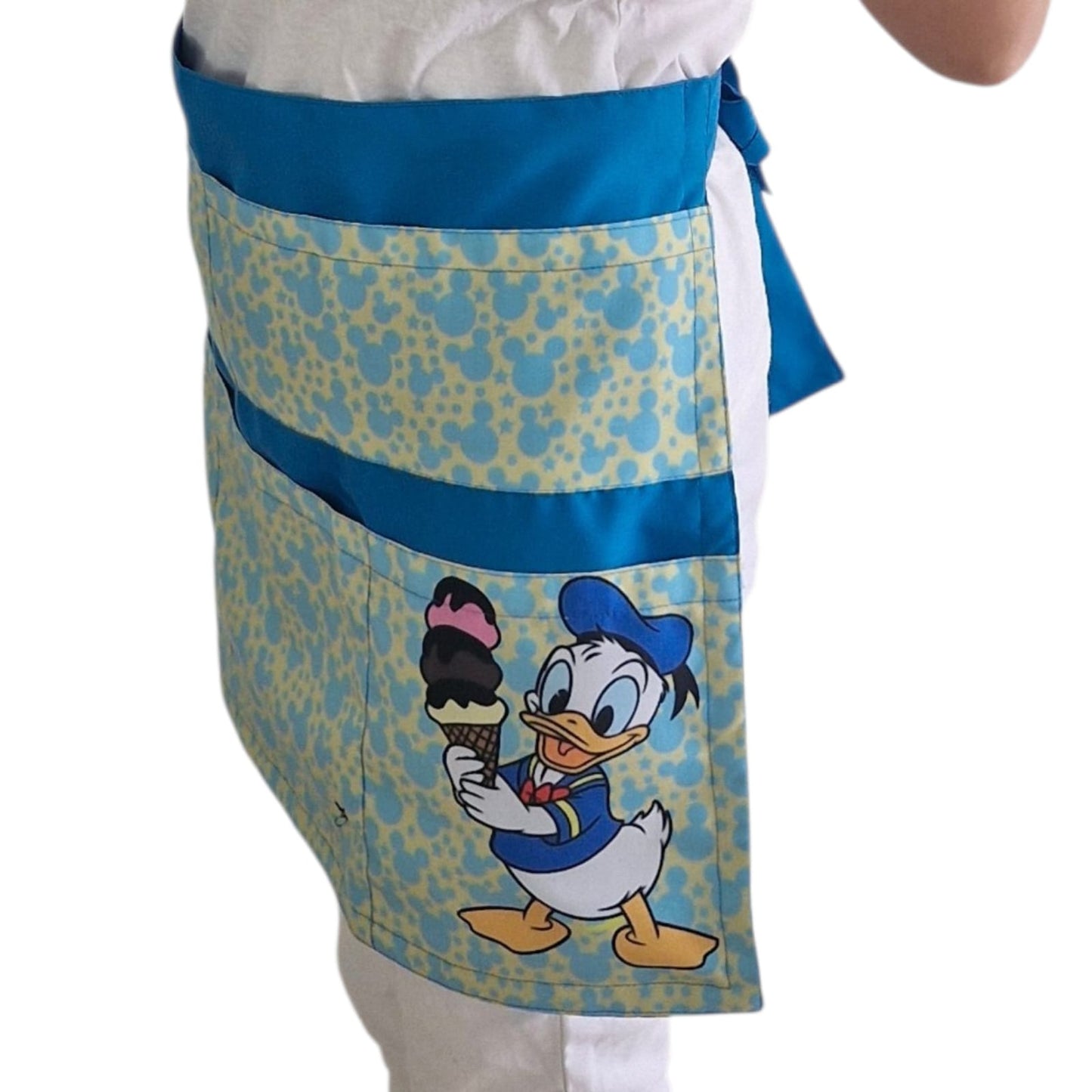 Medio Mandil Educadora Maestra Kinder Animado Premium Colores