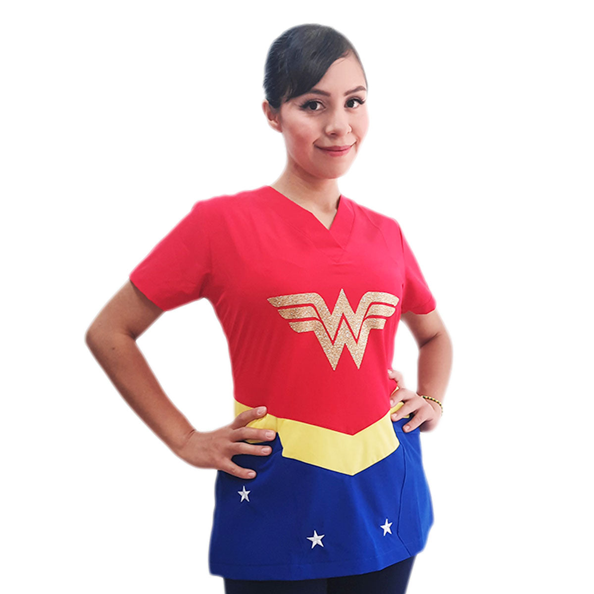 Filipina Medica Quirúrgica Dama Figuras Antifluido Wonder Woman Mujer Maravilla