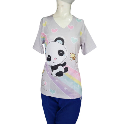 Filipina Medica Quirurgica Dama Figuras Antifluido Panda Gris ENF