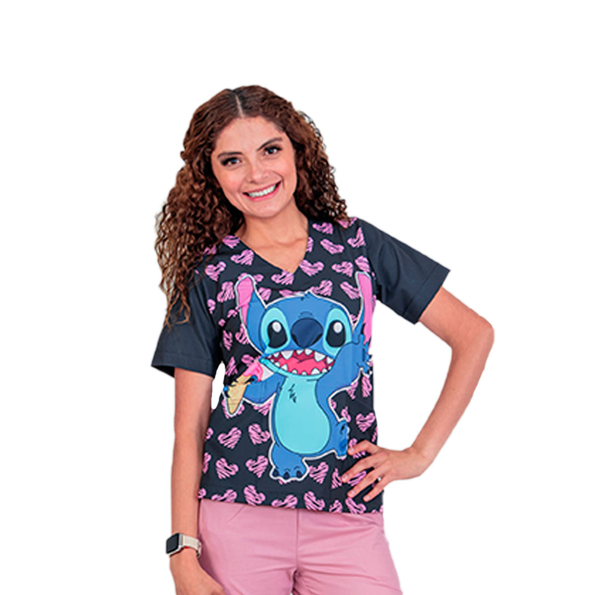 Filipina Medica Quirúrgica Dama Figuras Antifluido Iris Stich Black