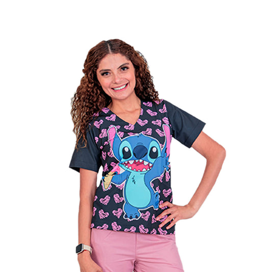 Filipina Medica Quirúrgica Dama Figuras Antifluido Iris Stich Black
