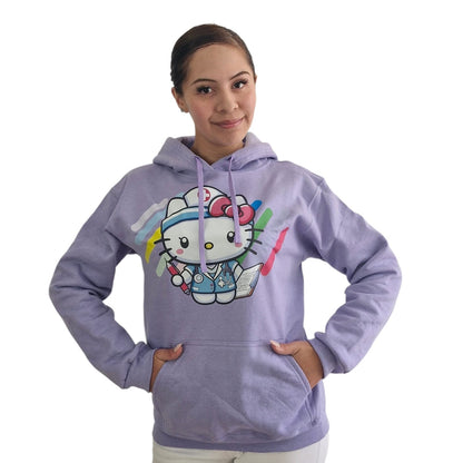 Sudadera Animada Medica Gorro Enfermeria Kitty Unisex ENF