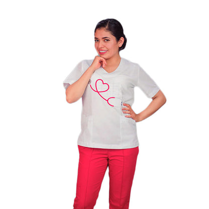 Filipina De enfermer­a Para Dama Manga Corta Carly EST Corazon ENF