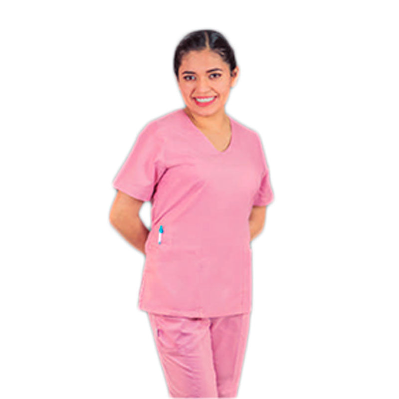 Filipina Médica Dama Scrub Top Manga Corta Nelly Colores