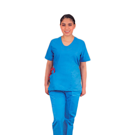 Filipina Médica Dama Scrub Top Manga Corta Nelly Colores