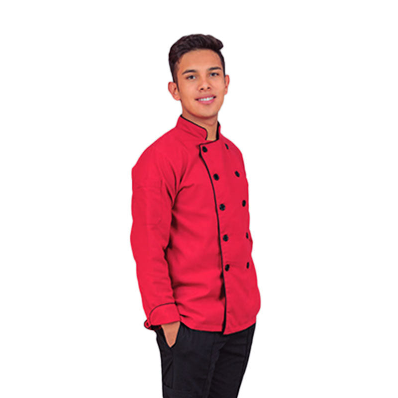 Filipina Manga Larga Uniforme Chef Cocina Gastronomía Moda Chef Hombre Colores